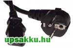 Kábel 230V C13 halózati betáp kábel 1,5m-1,8m (számítógép, UPS, nyomtató, stb.)