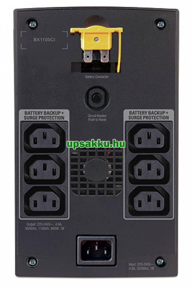 APC Back-UPS BX1100CI-GR szünetmentes tápegység - 