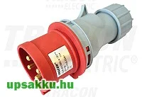 Csatlakozó Ipari lengő dugvilla 32A-6h 400V 3P+F IP44 (TICS-024H)