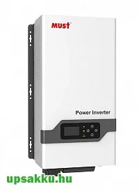 MUST EP3000PLUS külső akkus szünetmentes tápegység (24V inverter) 3000W - TISZTA SZINUSZOS!
