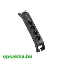   S-Link 4-es túlfeszültség-védő-elosztó fekete (SPG3040)