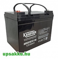 Krafton KC12-36 36Ah 12V ciklikus-kerekesszék akkumulátor<br><small>Mennyiségi egység (1 egység ezt takarja): 1 db</small>