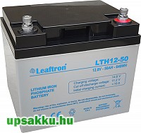 Leaftron LTH 50Ah 12V lítium lithium LiFePO4 UPS és ciklikus akkumulátor (very long-life, 15 év)  (<b>4 db</b> szükséges)