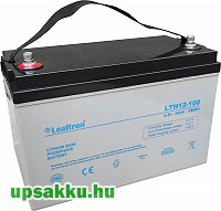 Leaftron LTH 100Ah 12V lítium lithium LiFePO4 UPS és ciklikus akkumulátor (very long-life, 15 év)