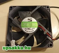 MM 80x80x25 12V ventilátor (2 vezetékes, DA08025S12UA)