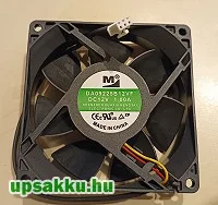 MM 92x92x25 12V ventilátor (3 vezetékes, DA09225B12VF)