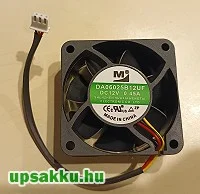 MM 60x60x25 12V ventilátor (3 vezetékes, DA06025B12UF) 