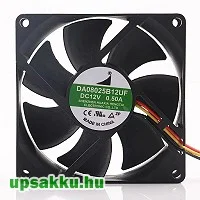MM 80x80x25 12V ventilátor (3 vezetékes, DA08025B12UF)