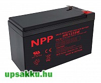   NPP HR1235W 9Ah 12V UPS akkumulátor T2/F2 (leírást olvasd el!)<br><small>Mennyiségi egység (1 egység ezt takarja): 1 db</small>