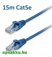 Kábel Equip LAN/Ethernet/UTP patch kábel 15m CAT5e 26AWG RJ45 kék (825438)