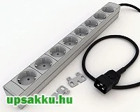 DI-STRIP Compact 8-as rackbe is szerelhető C20 - Schuko elosztósáv DI-STRIP Compact 8-as rackbe is szerelhető C20 - Schuko elosztósáv