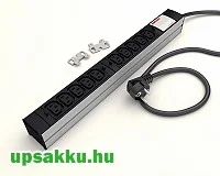 DI-STRIP IEC320 hálózati elosztó rackbe is szerelhető (10db C13 aljzat) DI-STRIP IEC320 hálózati elosztó rackbe is szerelhető (10db C13 aljzat)