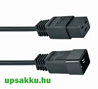 Kábel 230V C19-C20 összekötő kábel 1,5m 16A