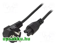 Kábel 230V C5 halózati betáp kábel 1,5m-1,8m használt (TV, notebook, stb.)