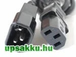 Kábel monitor kábel 230V C13-C14 rövid 0,3-1m használt