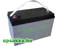 Leaftron LTG 100Ah 12V gél-zselés UPS és ciklikus akkumulátor (long-life, 10év, LTG12-100L) 