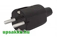 Csatlakozó villásdugó szerelhető kicsi 16A (dugvilla 230V)