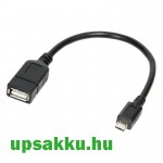 USB OTG Micro B - USB A kábel (fordító) (1 db)