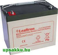 Leaftron LTL 75Ah 12V UPS akkumulátor (long-life, 10év)