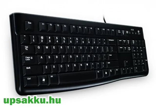   Logitech K-120 vezetékes billentyűzet fekete (magyar, USB, fekete, vékony)