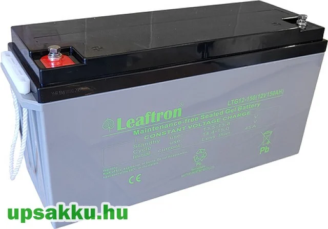 Leaftron LTG 150Ah 12V gél-zselés UPS és ciklikus akkumulátor (long-life, 10év)