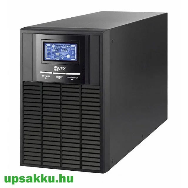 Cover Basic 1K 1000VA Online-kettős konverziós szinuszos tower LCD UPS szünetmentes tápegység