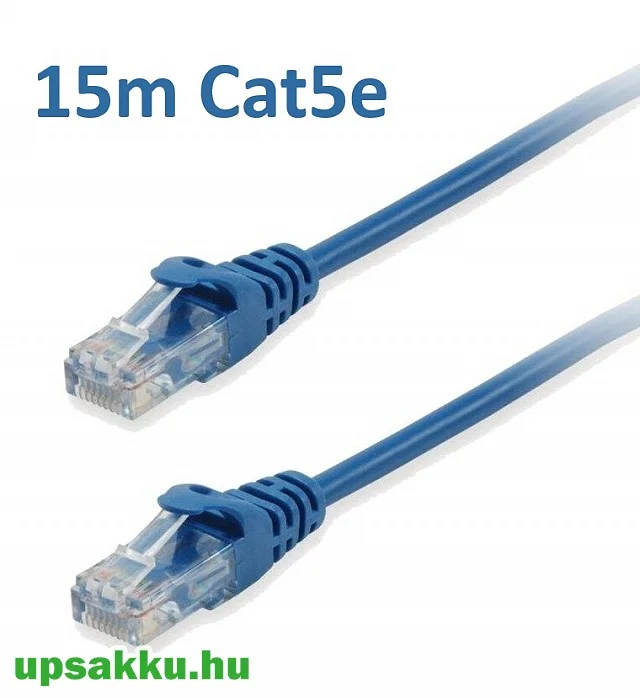 Kábel Equip LAN/Ethernet/UTP patch kábel 15m CAT5e 26AWG RJ45 kék (825438)