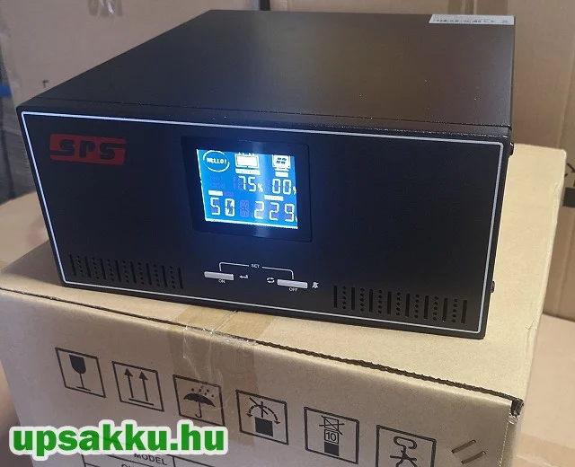 SPS külső akkus szünetmentes tápegység (inverter) SH600 - TISZTA SZINUSZOS! LCD-s modell!